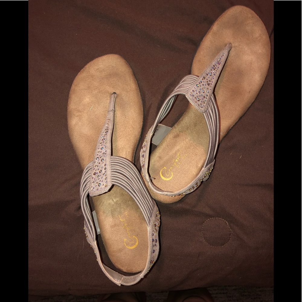 Brand new, sparkling sandals